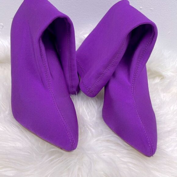 Cape Robbin | pink Lycra Slip on booties 8M 4 1/2” heel, Lexy -1 - Picture 2 of 8